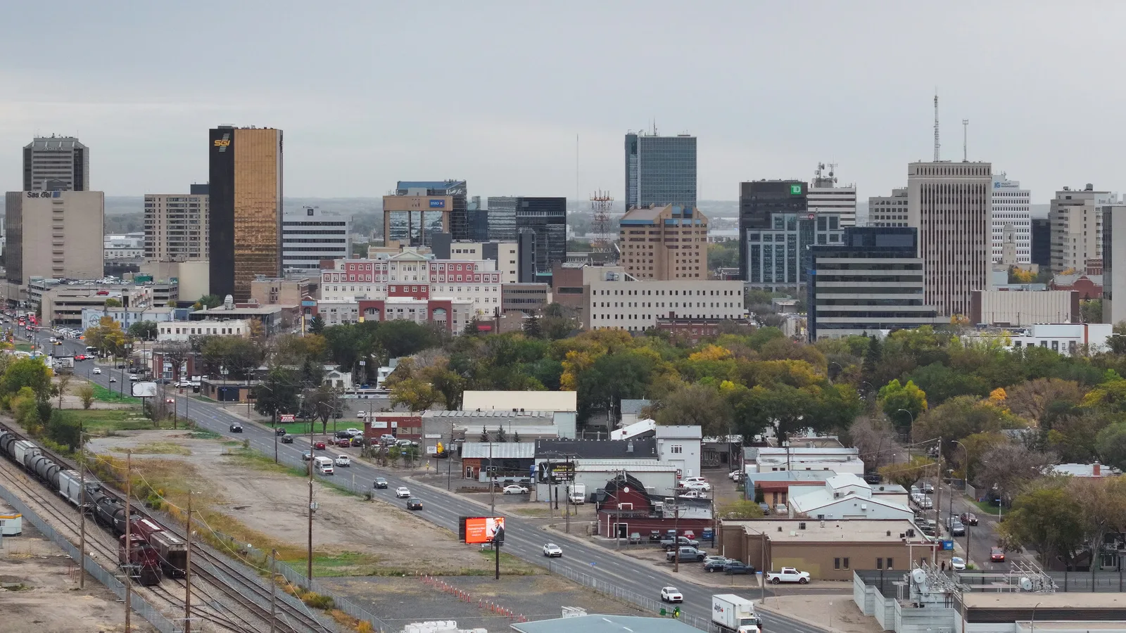 Skyline of downtown Regina, Saskatchewan. File photo: generic city view, not the scene of the arrest.